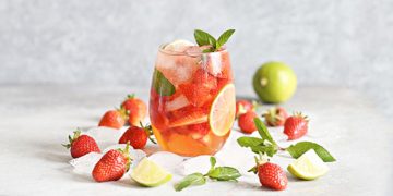 No.5 Công thức pha chế trà dâu chanh vàng | Series chuyên đề pha chế trà hoa quả