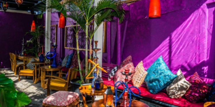 setup mo hinh quan cafe shisha